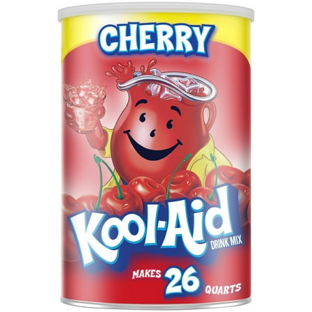 Kool-Aid Sugar-Sweetened Cherry Artificially Flavored Powdered Soft Drink Mix, 63 oz Canister