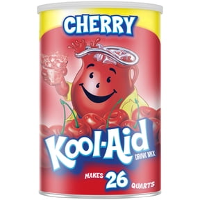 Kool-Aid Drink Mix, 1 Canister, for Flavorful Hydration and Shareable Refreshment, Cherry Artificially Flavored, Good Source of Vitamin C, Caffeine Free, 63 oz