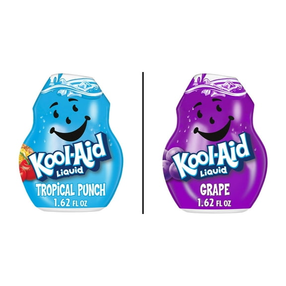 Kool-Aid Tropical Punch Liquid Drink Mix 1.6 fl oz & Kool-Aid Grape Liquid Drink Mix 1.6 fl oz