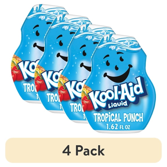 (4 pack) Kool-Aid Tropical Punch Liquid Drink Mix - 1.6 fl oz
