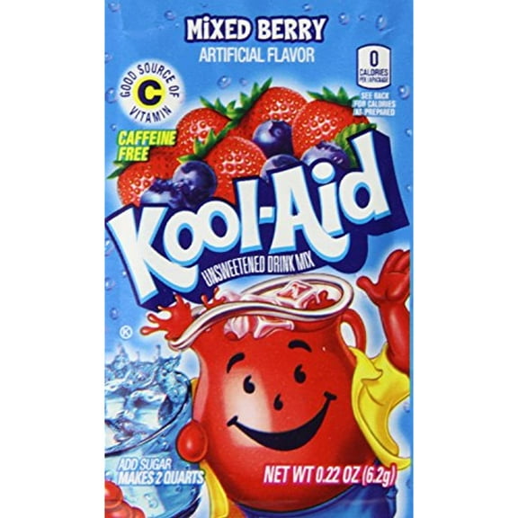 Kool Aid Twists Mixed Berry Drink Mix, Makes 2 Quarts (96 Packets)