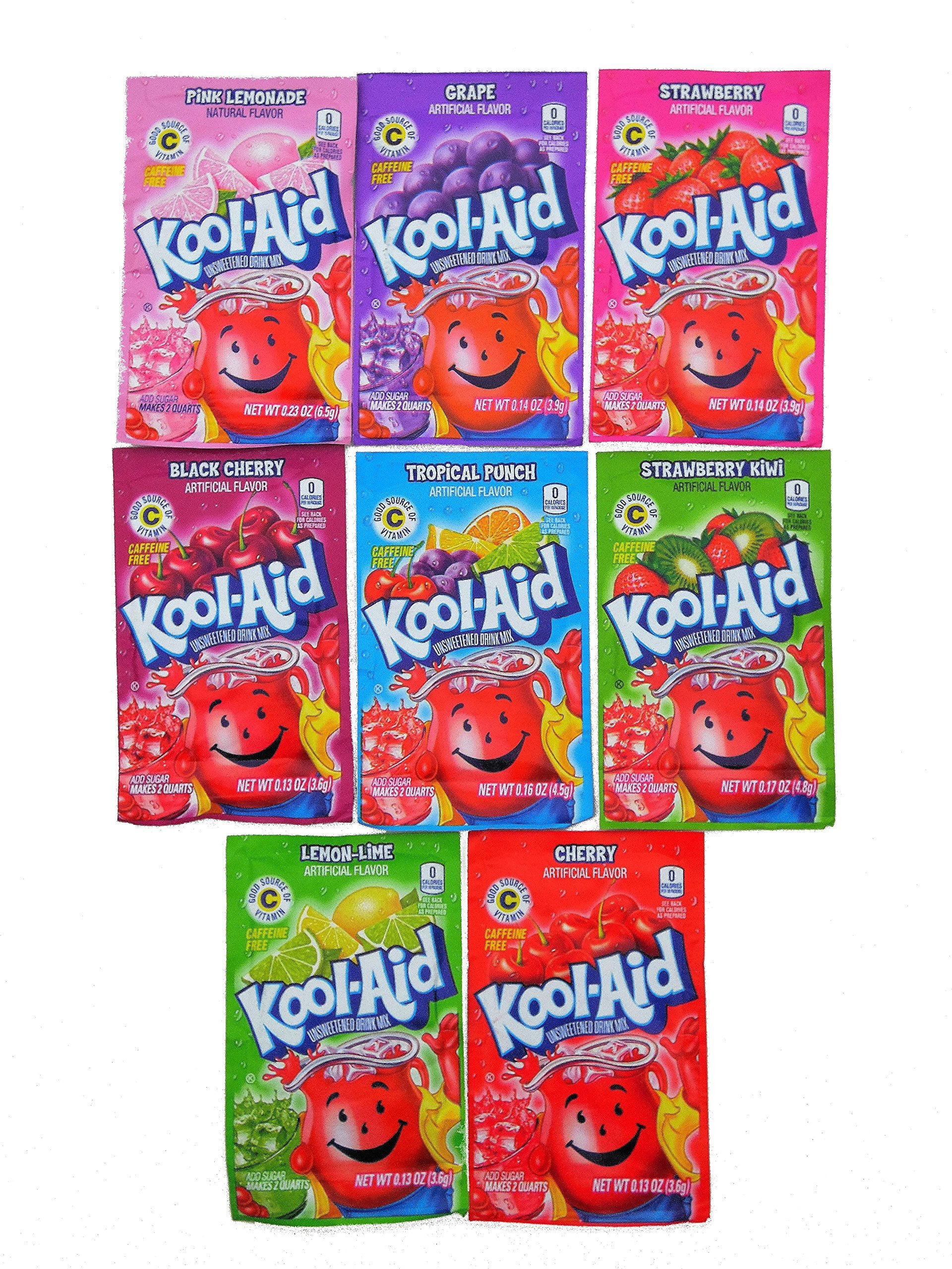 KoolAid Unsweetened Drink Mix Variety Pack 8 Flavors 480.23 Oz Packages