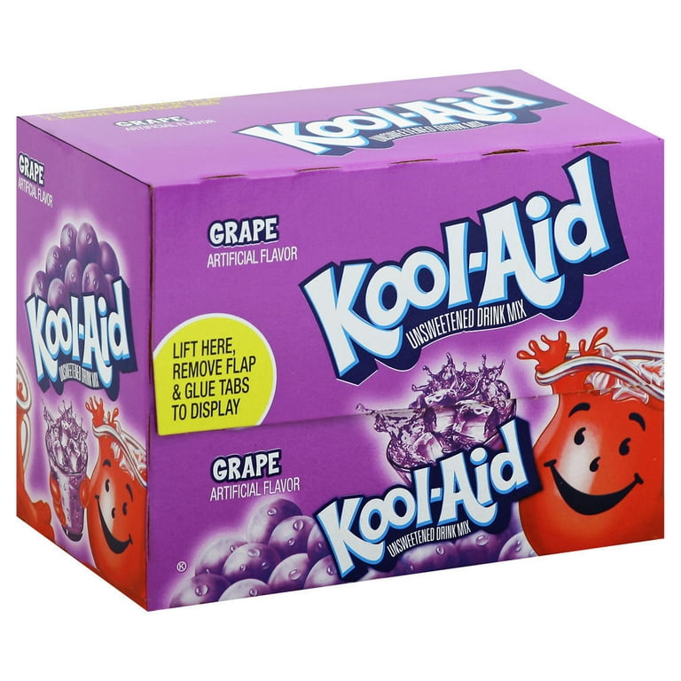 Kool Aid Unsweetened Grape Purple Powdered Soft Drink Mix Packet