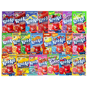 Kool-Aid Unsweetened Powder Drink Mix Mega Sampler Variety Pack - 22 Flavors - 1 packet of each flavor