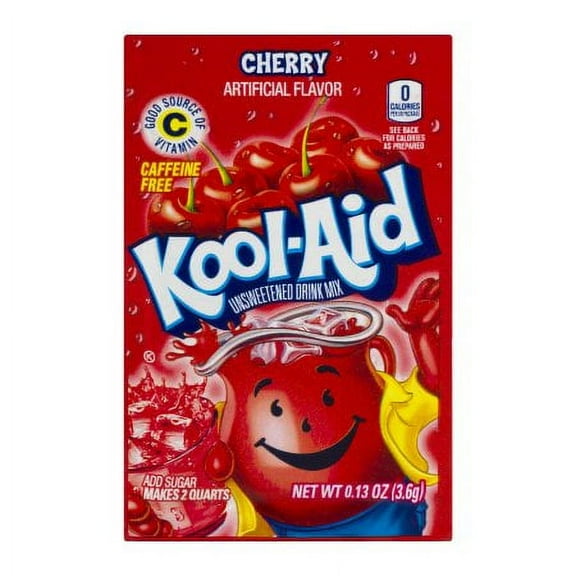 Kool Aid Unswt Cherry Drink Mix Packet - 0.13oz (Makes 2qt) (Pack of 4)