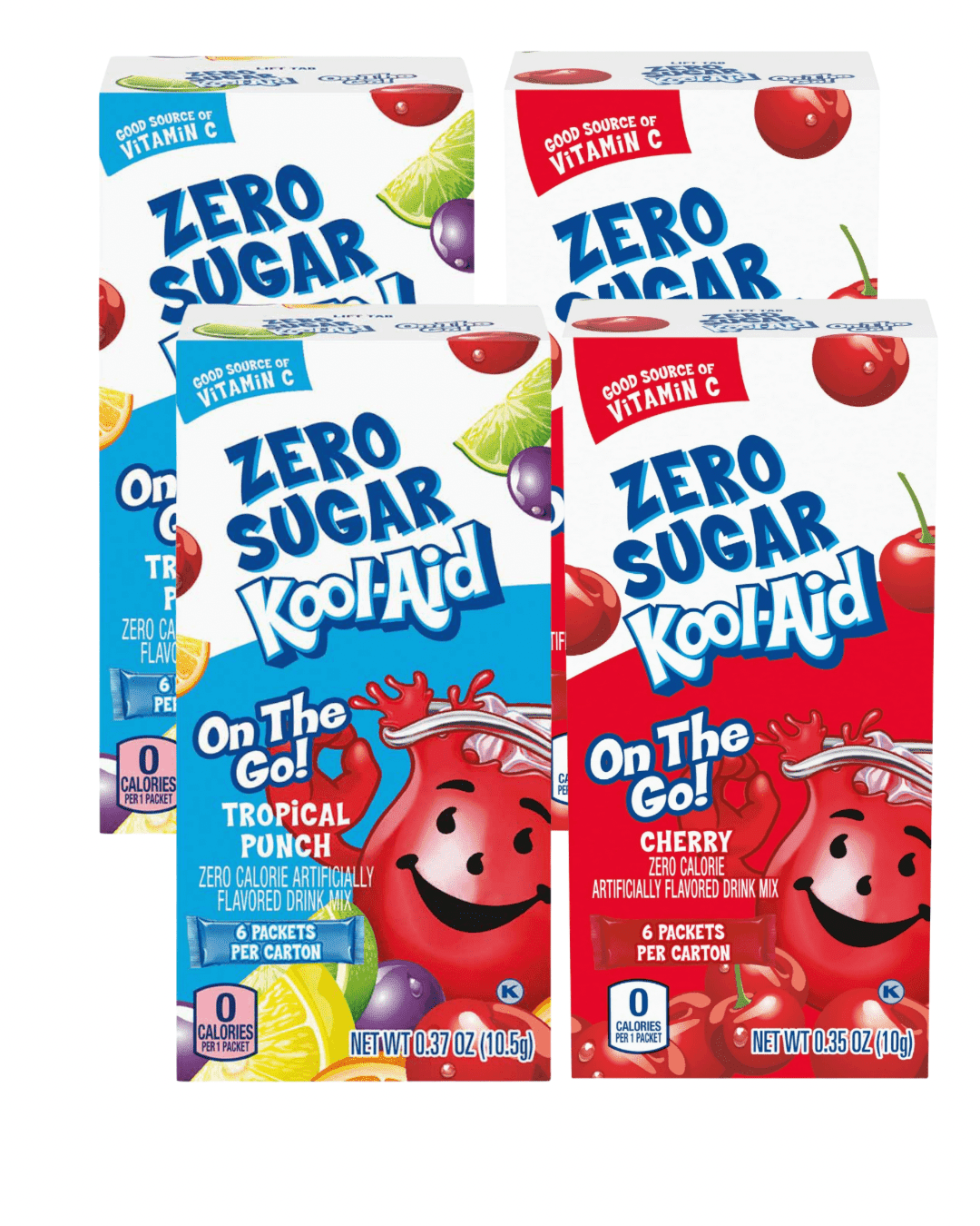 Kool-Aid Zero Sugar On-The-Go Drink Mix Variety Pack – Cherry