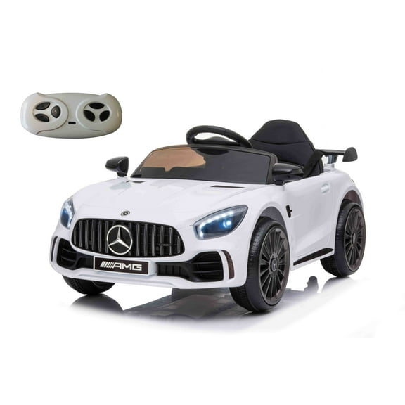 Kool Karz 12V Mercedes Benz GTR Electric Ride on Toy Car, White