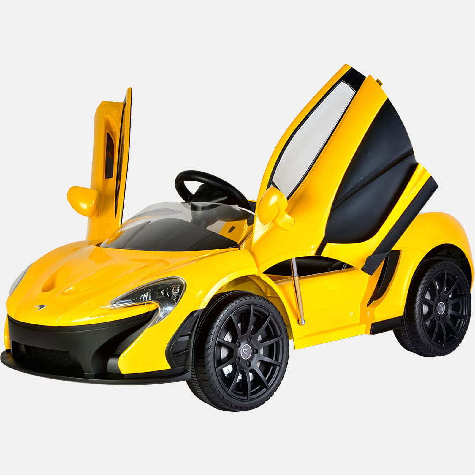 Kool Karz McLaren P1 Butterfly Doors 12V Electric Ride On Toy Car Yellow