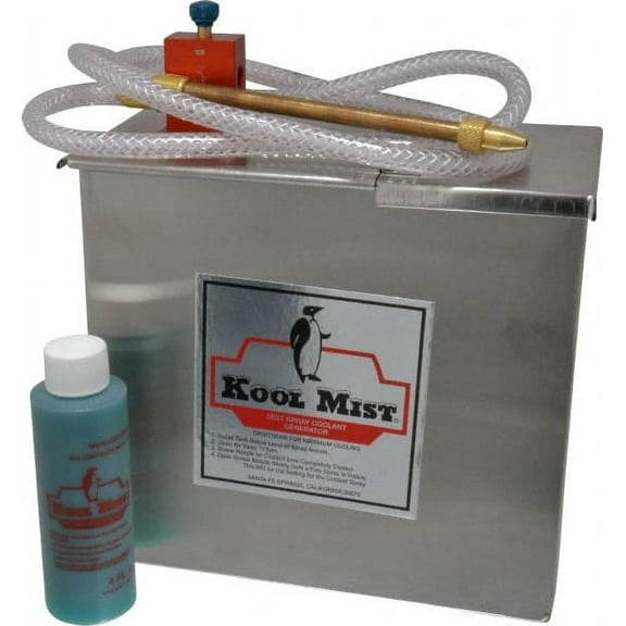 Kool Mist 1 Outlet, 1 Gal Tank Capacity, Stainless Steel Tank Mist Coolant System