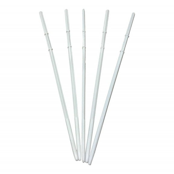 Kool Products Pack of 100 Skewers 8.66" Inch with Ribs, Premium Cocktail Picks - Barbecue Stick. Decoration for Party Food, Appetizer, Dessert, Fruit, Sausage, Burger, Prawn, Kebab (White)