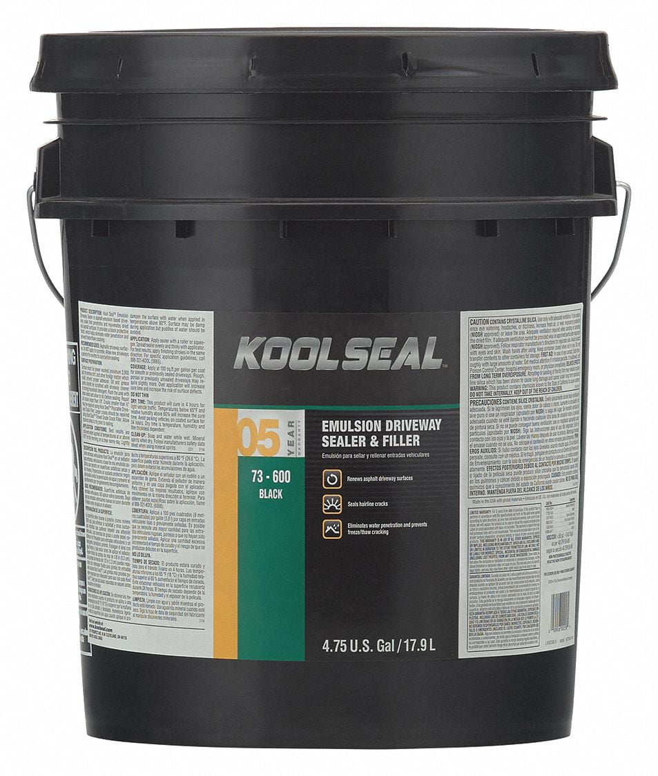 Kool Seal Asphalt Sealer,Pail,Black,5 gal KS007360020