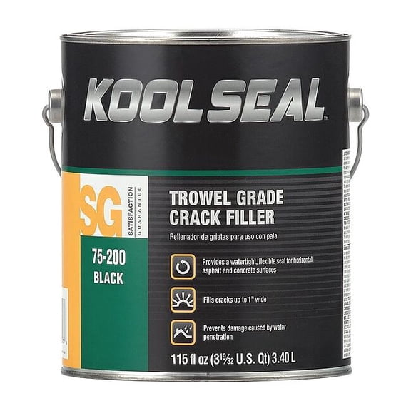 Kool Seal Joint and Crack Filler, Can, Black, Crack Filler KS0075200-16