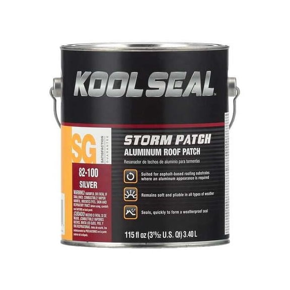 Kool Seal Roof Leak Repair, 1 gal, Can, Silver KS0082100-16