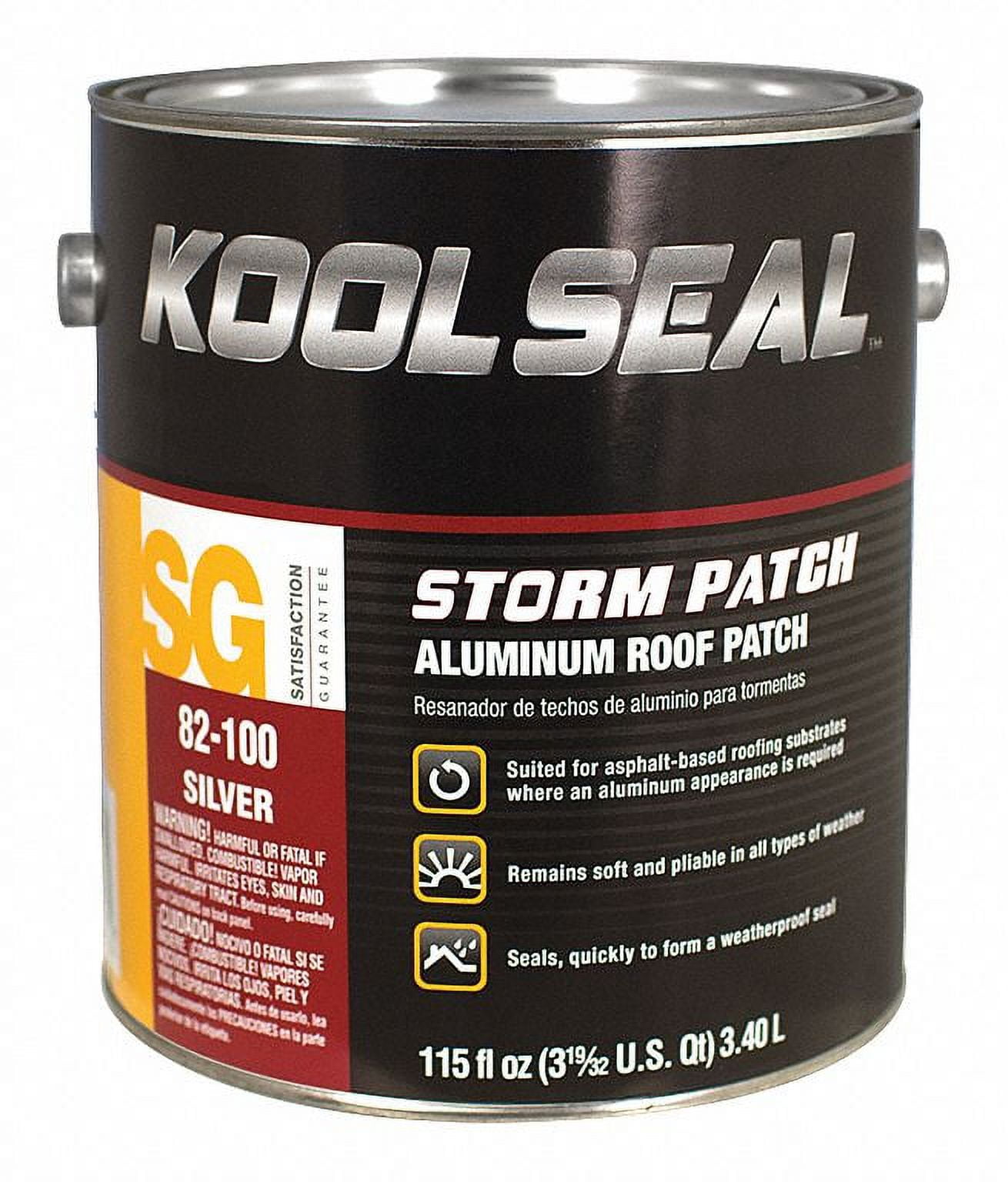 Kool Seal Roof Leak Repair,Solvent Base,1 gal KS008210016