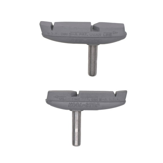 Kool Stop Eagle 2 Cantilever Brake Pads, Non-threaded posts, Rubber, Silver, Pair