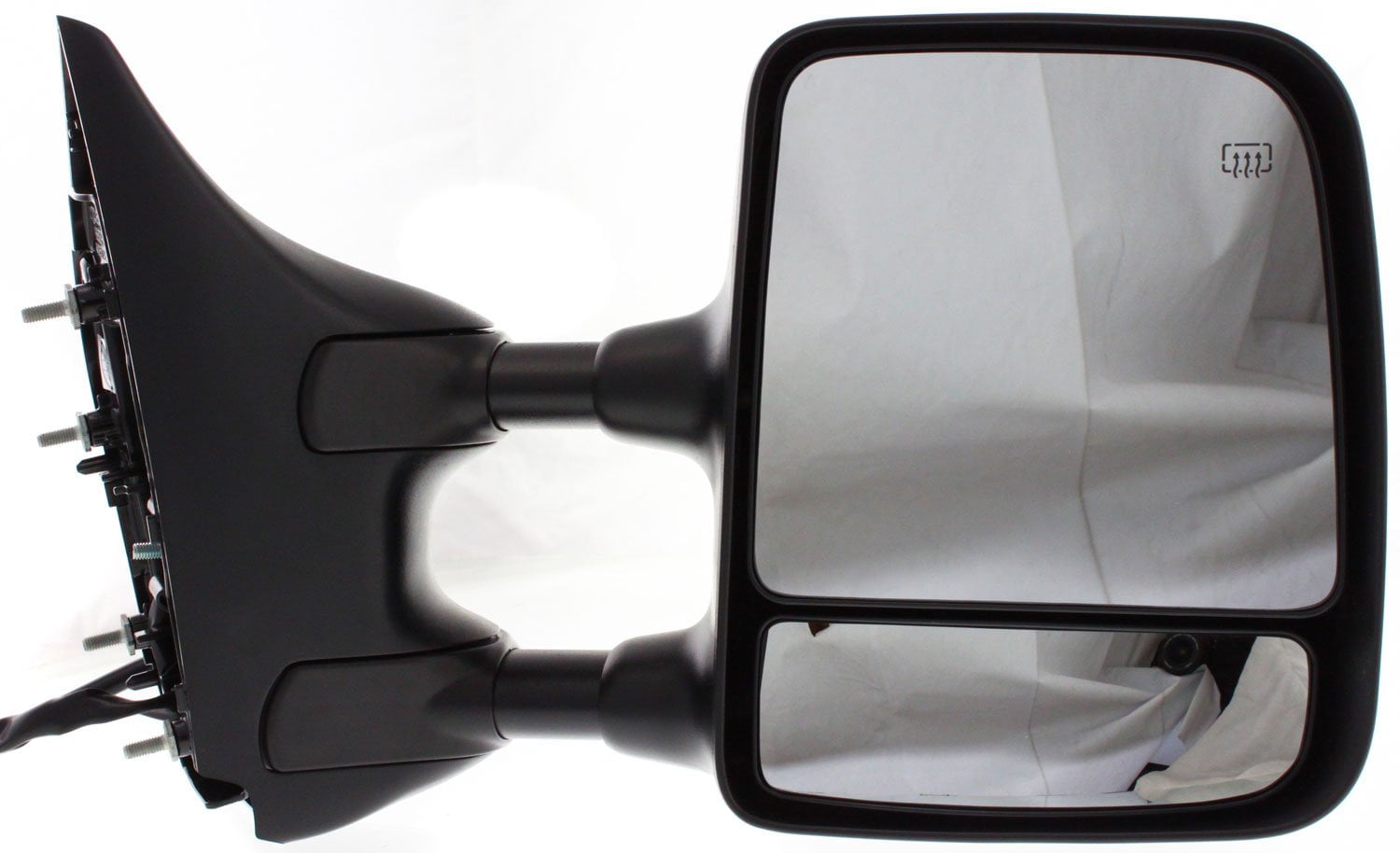 Kool Vue Towing Mirror Compatible With 2004-2015 Nissan Titan Right Passenger Side Heated w/ Blind Spot Corner Glass Chrome