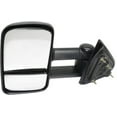thumbnail image 1 of Kool Vue Towing Mirror Compatible With 2014-2018 GMC Sierra 1500 Chevrolet Silverado Left Driver Side w/ Blind Spot Corner Glass Textured Black, 1 of 7