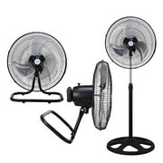 Kool Zone 18 in. Industrial 3-In-1 Fan Set Black F-1831B 93595708M