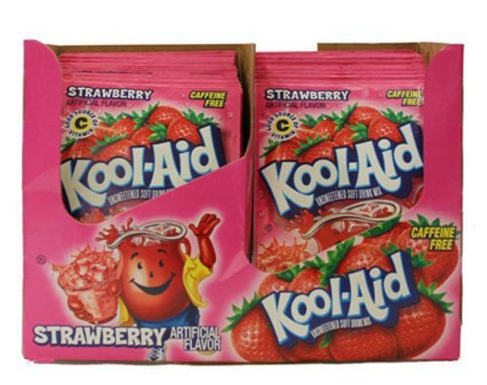 Koolaid Strawberry Unsweetened Soft Drink 48ct