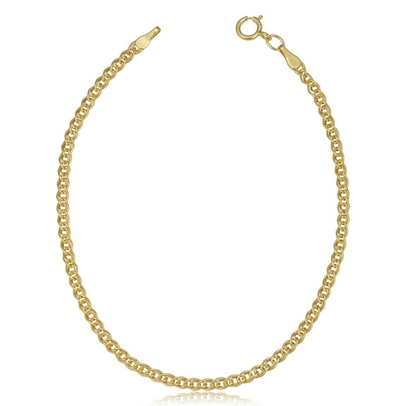 KoolJewelry Hollow Inner Link Bracelet 10-0.6/7 ct. t.w. in Yellow Gold