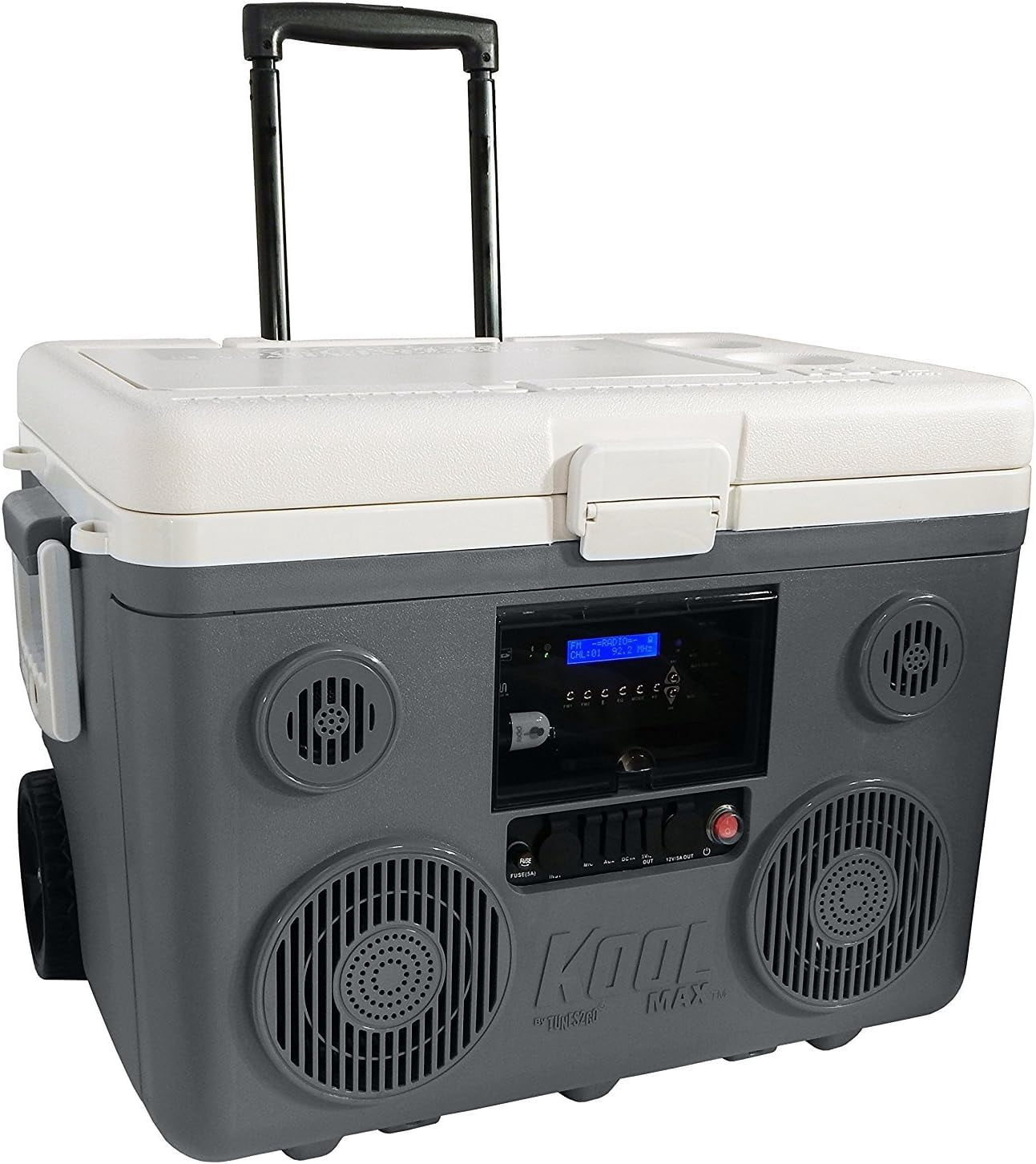 KoolMAX Cooler with Bluetooth Speaker System, 350W Boombox, 40 Qt ...