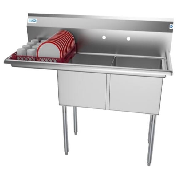 Koolmore SB151512-15L3 Stainless Steel Kitchen Prep & Utility Sink - Bowl Size 15 X 15 X 12 Silver