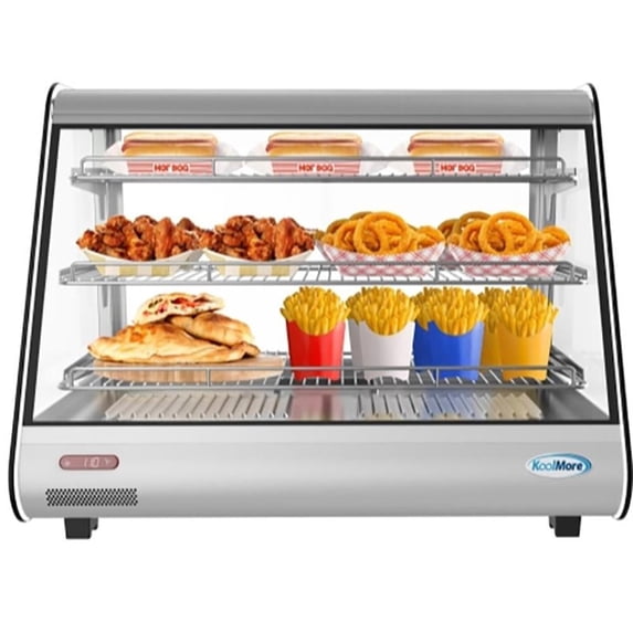 KoolMore 22-inch Full Service Commercial Countertop Food Warmer Display Case