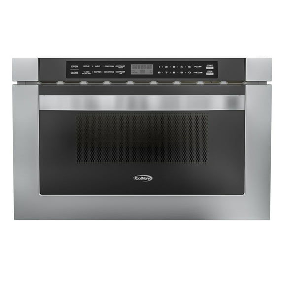 KoolMore 24 in. Built In Stainless-Steel Microwave Drawer with Oven 1.2 Cu. Ft.