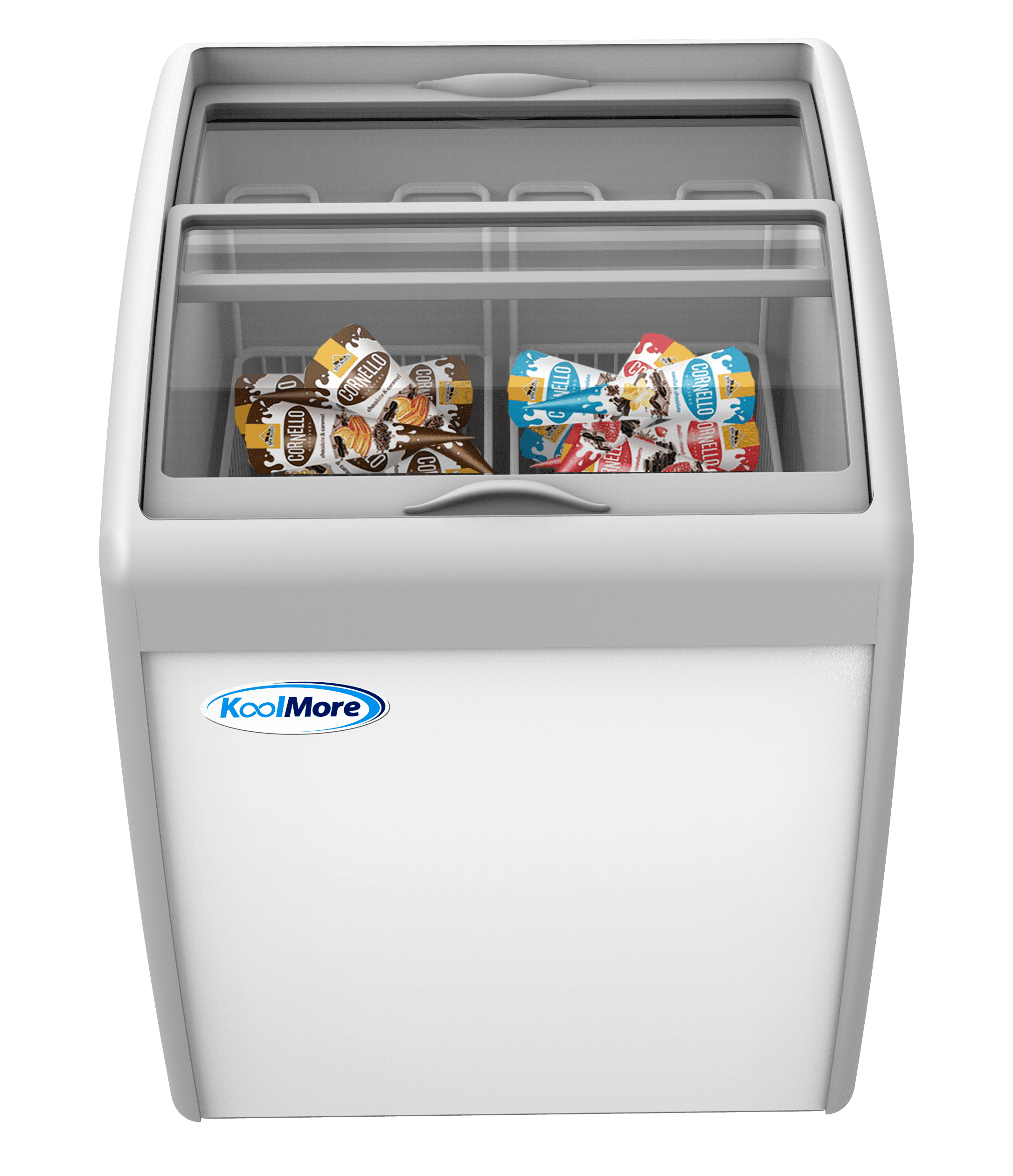 KoolMore 26 in. Display Ice Cream Freezer 5.7 Cu. ft