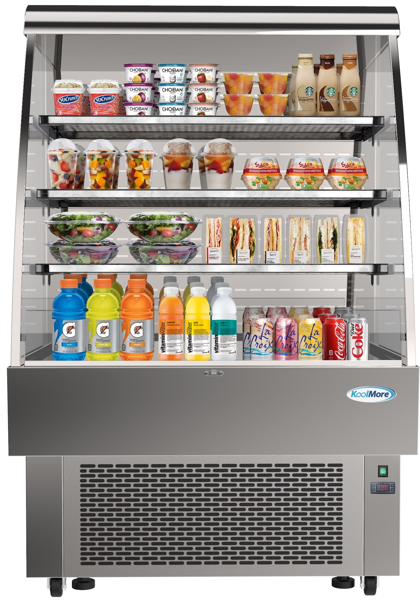 KoolMore 35 in. Open Air Grab and Go Commercial Refrigerator – 13.4 Cu. ft.