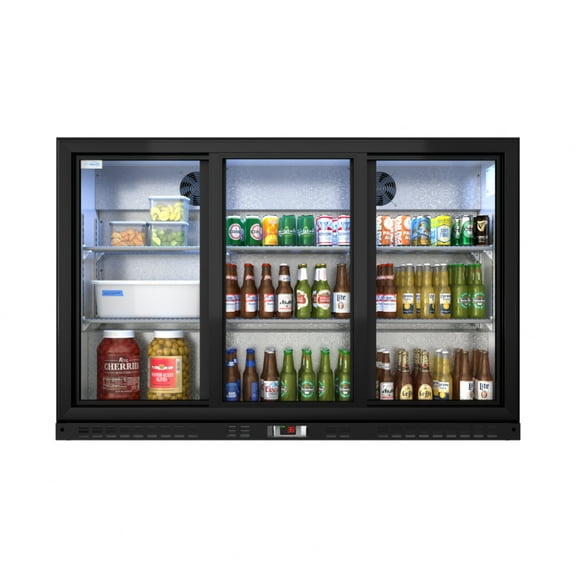 KoolMore 35 in. Three-Door Back Bar Refrigerator 11.3 Cu. Ft.