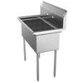 thumbnail image 1 of KoolMore 36" 3 Compartment Stainless Steel NSF Triple Bowl Commercial Kitchen Sink - Bowl Size 10" x 14" x 10", Silver, 1 of 10