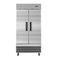 thumbnail image 1 of KoolMore 39 in. Commercial Stainless Steel 2-Door Reach-In Freezer, 35 cu. ft., 1 of 17