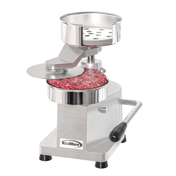 KoolMore 5 in. Heavy-Duty Hamburger Patty Molding Press with Handle.