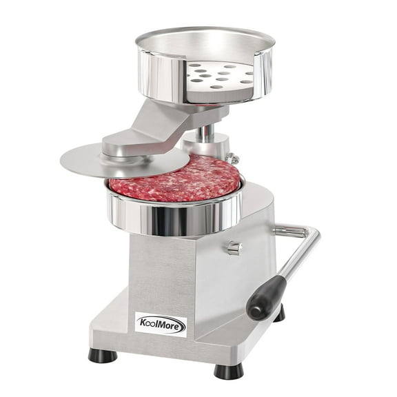 KoolMore 5 in. Heavy-Duty Hamburger Patty Molding Press with Handle.