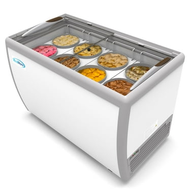 KoolMore 50 in. 8 Tub Ice Cream Dipping Cabinet Freezer - 13 cu. ft.