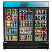 KoolMore 71 in. Three-Door Merchandiser Refrigerator - 56 cu ft.