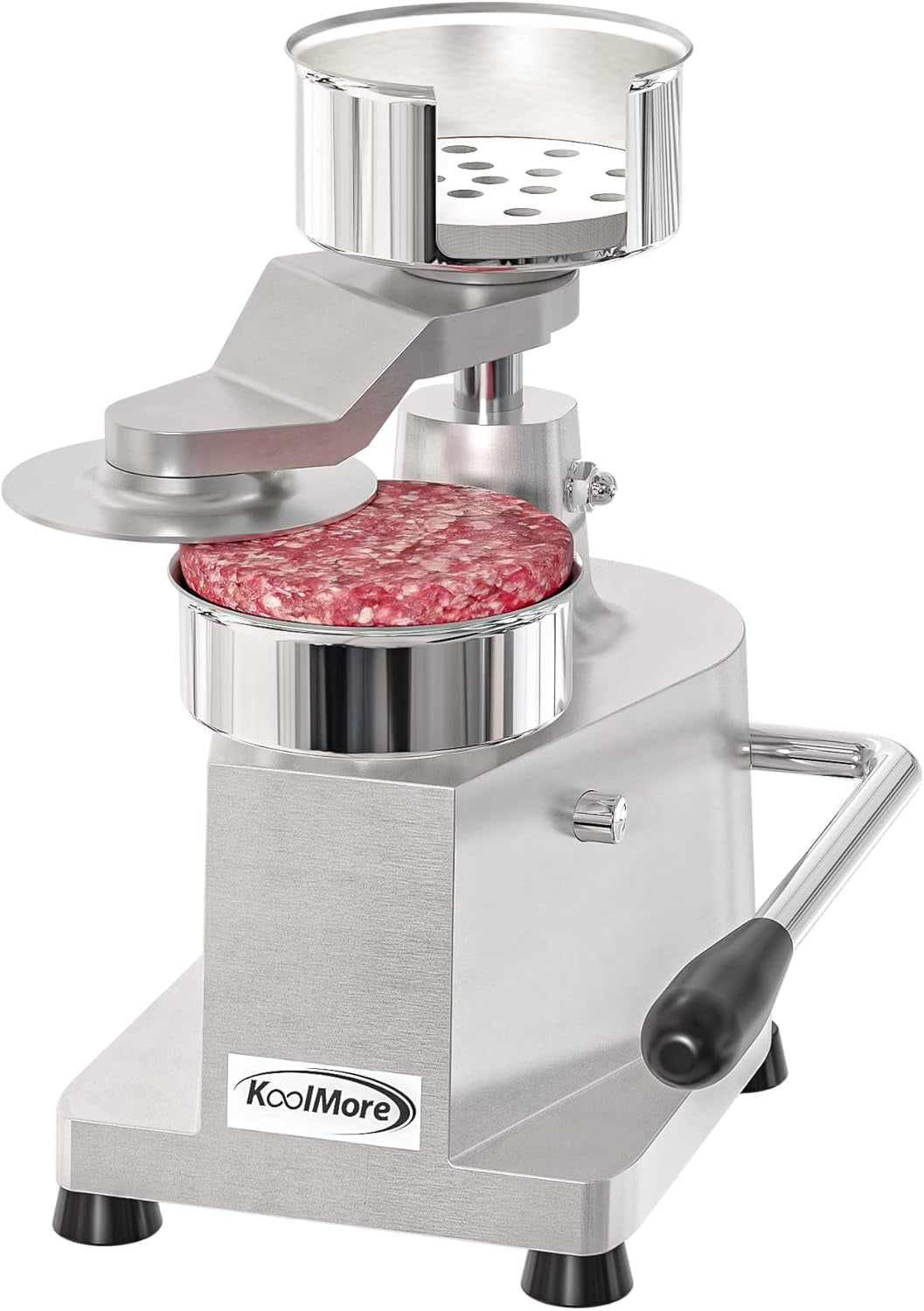 KoolMore Burger Press Patty Maker for 5” Hamburgers, Stainless-Steel ...