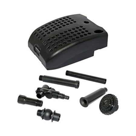 KoolScapes KoolScapes Crystal-Flo Pond Filter System with 500 GPH Pump and UV Clarifier-Finish:Black