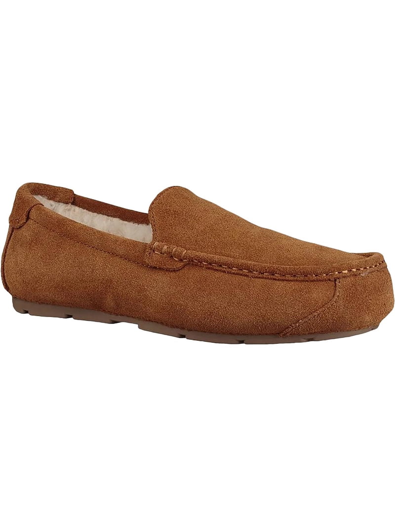 Koolaburra Mens Tipton Suede Faux Fur Moccasin Slippers  display picture 1