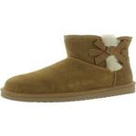 Koolaburra by UGG(R) Victoria Mini Boots for Women - Leather Lining - Padded Insole - Synthetic Outsole Chestnut 9 M