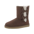 thumbnail image 1 of Koolaburra Womens Victoria Short Leather Embellished Shearling Boots, 1 of 3