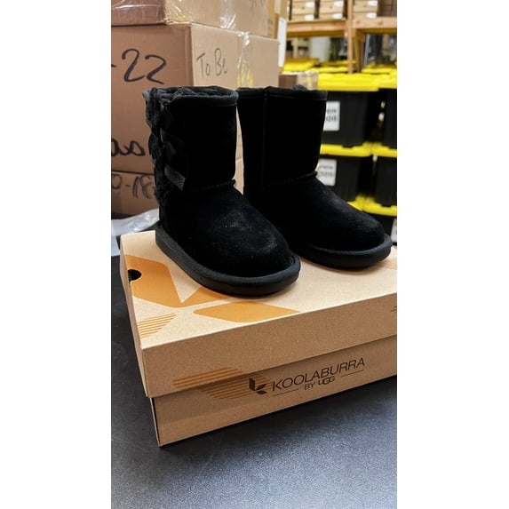 Koolaburra Girls Black Victoria Short Boots, US 8