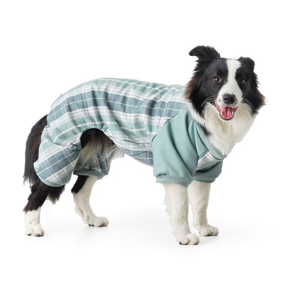 Koolaburra by UGG Xander Plaid Fleece Pet Pajamas Color: Willow Size: X LARGE