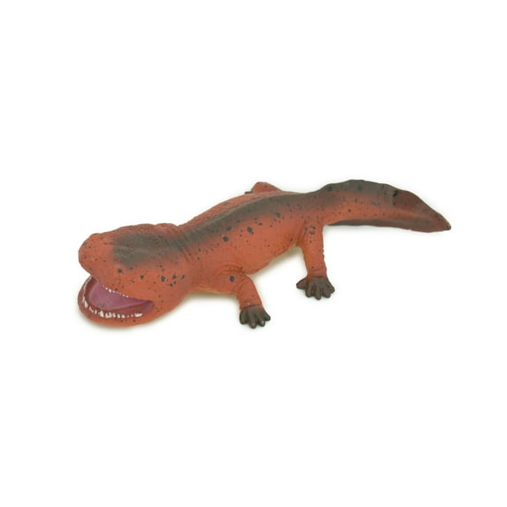 Koolasuchus Cleelandi, Red, Prehistoric Amphibian, Museum Quality, Hand Painted, Realistic, Rubber, Animal, Figure, Model, Toy, Kids, Educational, Gift 8" CH729 BB177