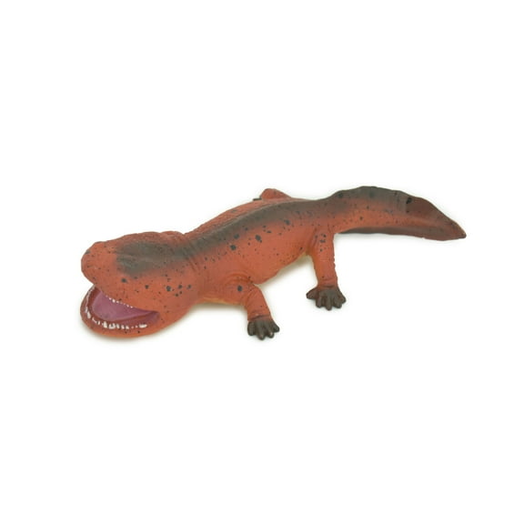 Koolasuchus Cleelandi, Red, Prehistoric Amphibian, Museum Quality, Hand Painted, Realistic, Rubber, Animal, Figure, Model, Toy, Kids, Educational, Gift 8" CH729 BB177
