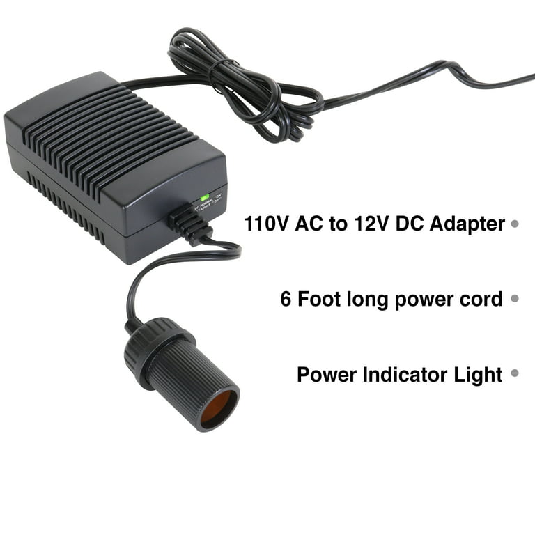 Koolatron - AC Power Adapter for Most 12V Koolatron Thermoelectric Coolers - Black