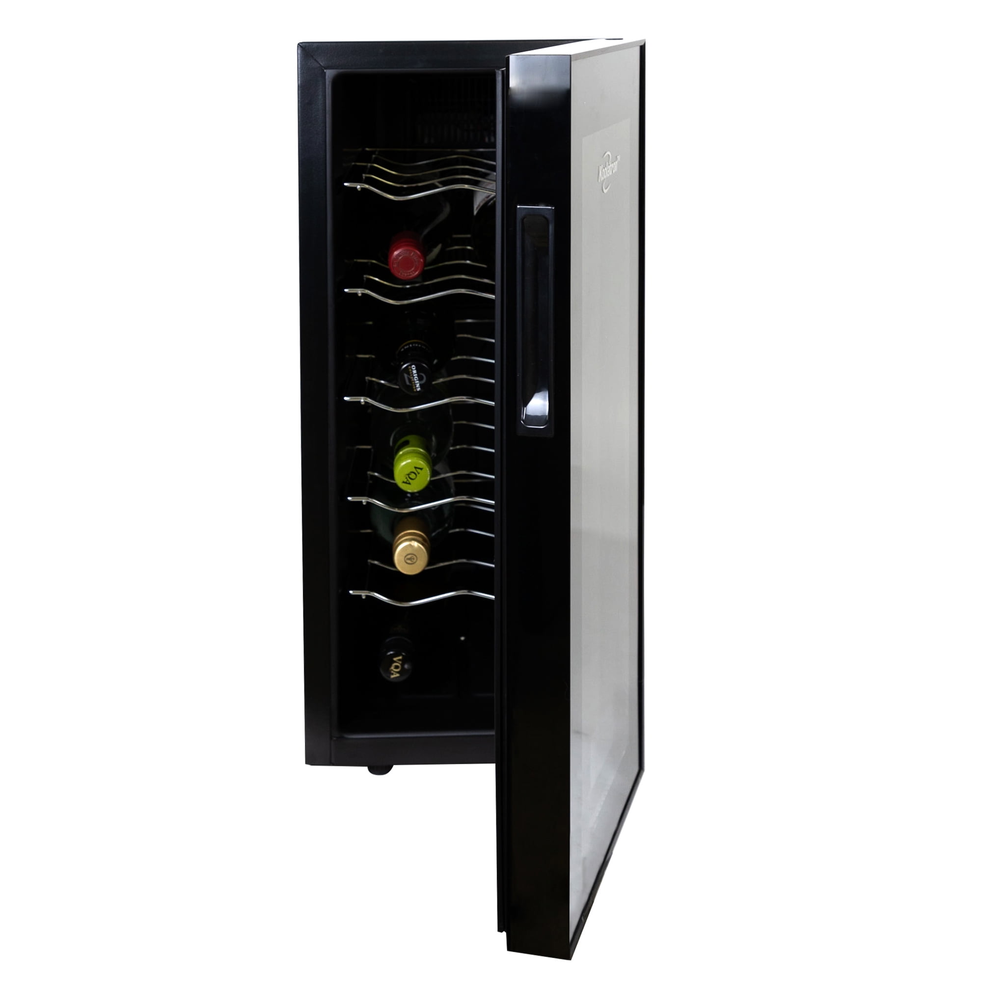 Koolatron 12 Bottle Wine Cooler, Black, 1 cu. ft. (28L) Freestanding Thermoelectric Wine Fridge Sansujyuku sansujyuku.com