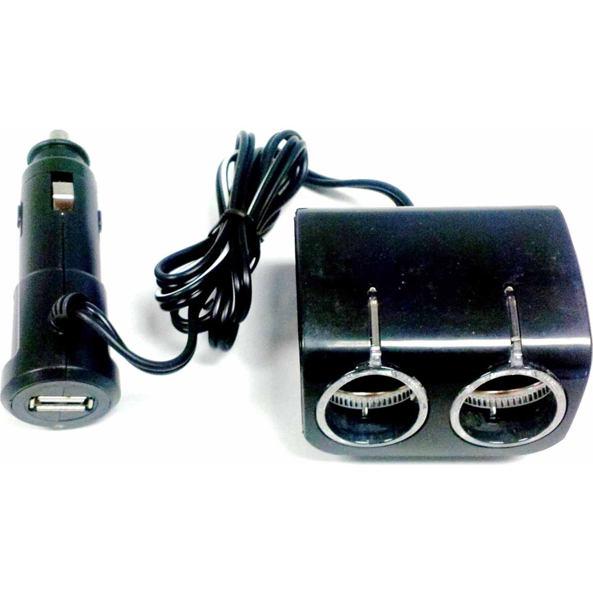 Koolatron 12 Volt Cigarette Lighter Socket Splitter with USB Port 