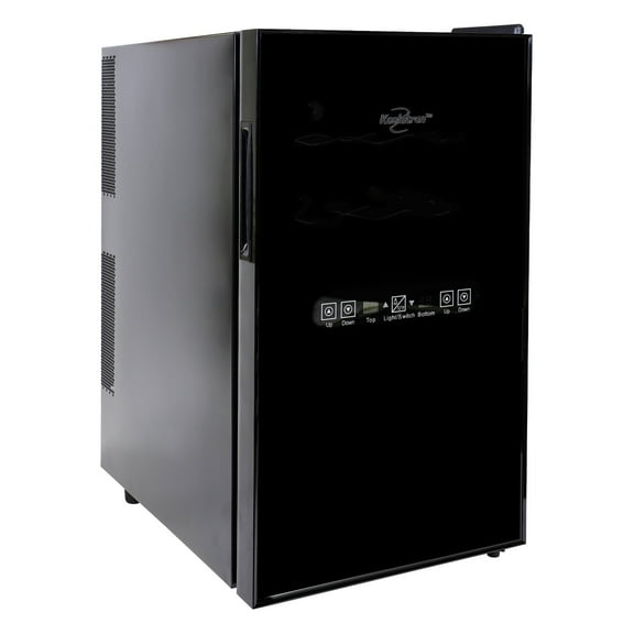 Koolatron 18 Bottle Dual Zone Wine Cooler Freestanding Wine Fridge